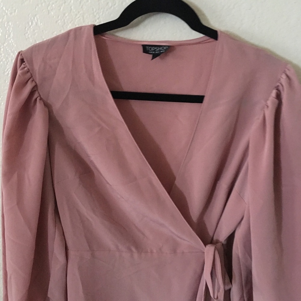 Topshop Ovoid Wrap Dress - Picture 4 of 4